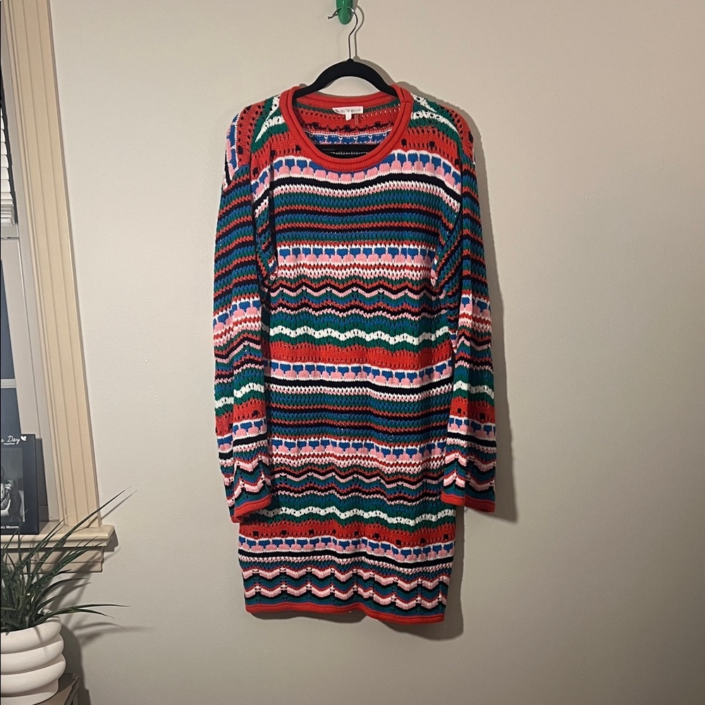 Free the Roses Colorful Knit Top